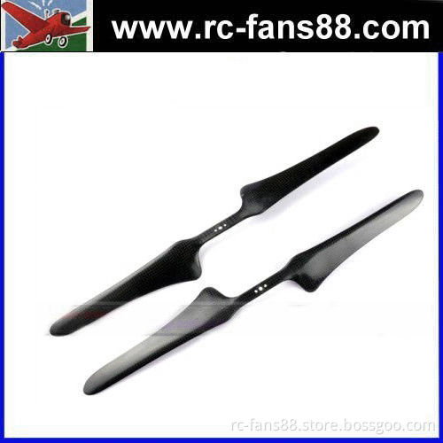 17x 5 Carbon Propeller Set (one CW, one CCW) - Curve Tip